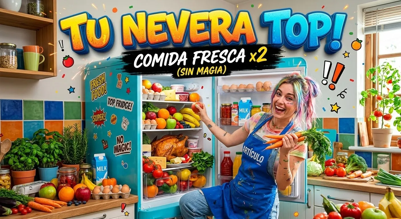 ¡Tu nevera TOP! Comida fresca x2 (sin magia)