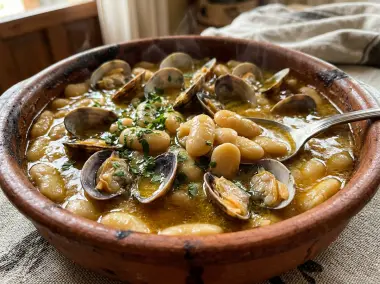 Fabes con Almejas al Estilo Tradicional Asturiano