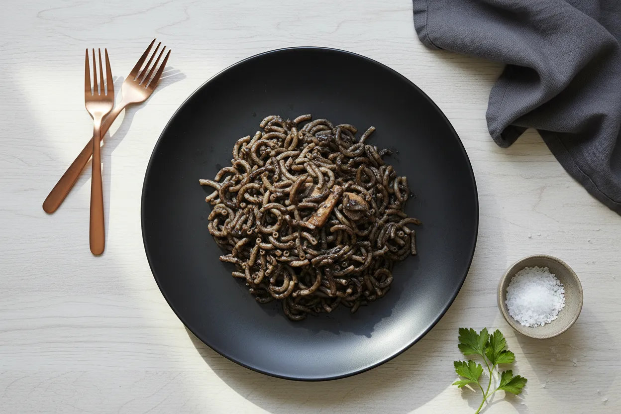 Fideuá Negra De Calamares