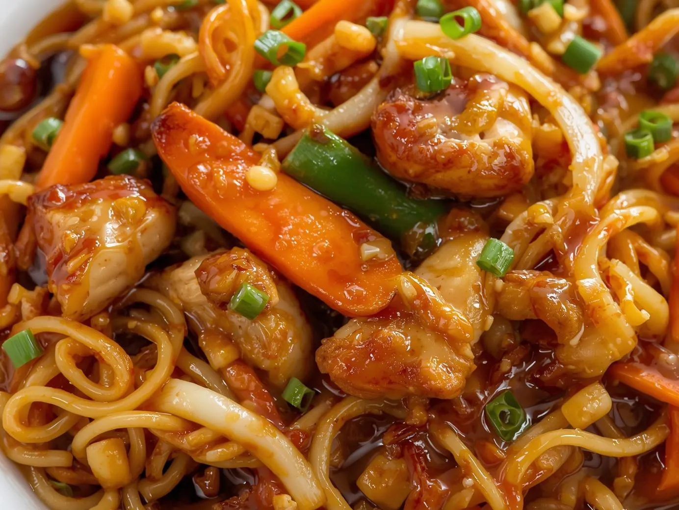 Noodles De Pollo Y Verduras