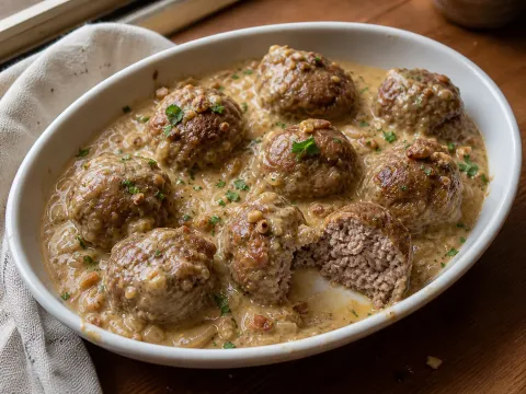 Albóndigas De La Abuela En Salsa De Almendras