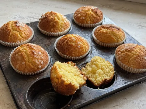 Magdalenas Caseras De Limón Y Aceite De Oliva