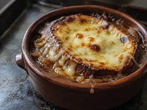 Sopa De Cebolla Gratinada Al Estilo Casero