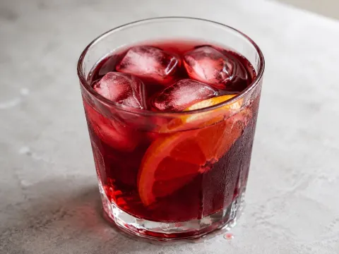 Infusión Fría De Hibisco, Naranja Y Canela