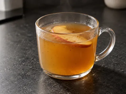 Ponche Caliente De Manzana Y Especias Sin Alcohol