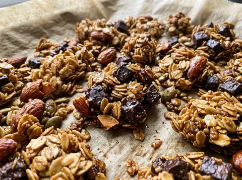 Granola Casera Crujiente De Avena Y Miel En Airfryer