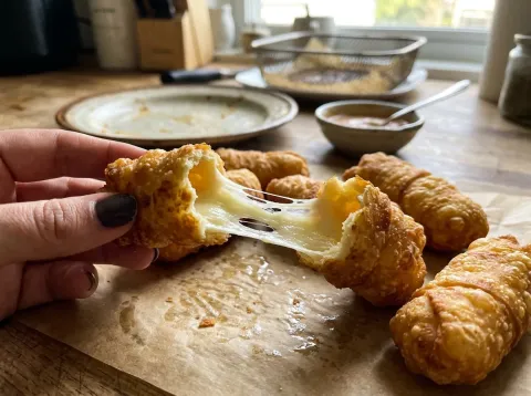 Tequeños De Queso Crujientes Y Dorados En Airfryer