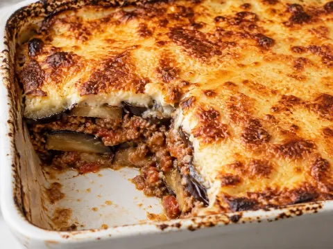 Moussaka Casera De Berenjena Y Carne