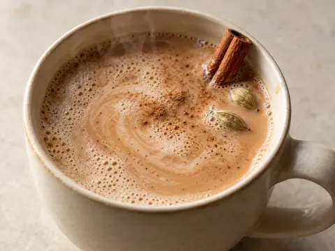 Chai Latte Casero Con Especias