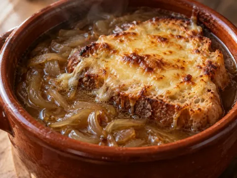 Sopa De Cebolla Gratinada Tradicional