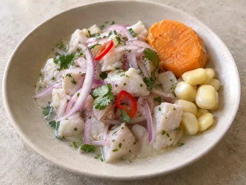 Ceviche Clásico De Pescado Blanco