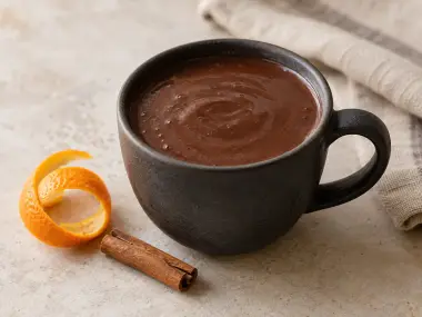 Chocolate Caliente A La Naranja Y Canela